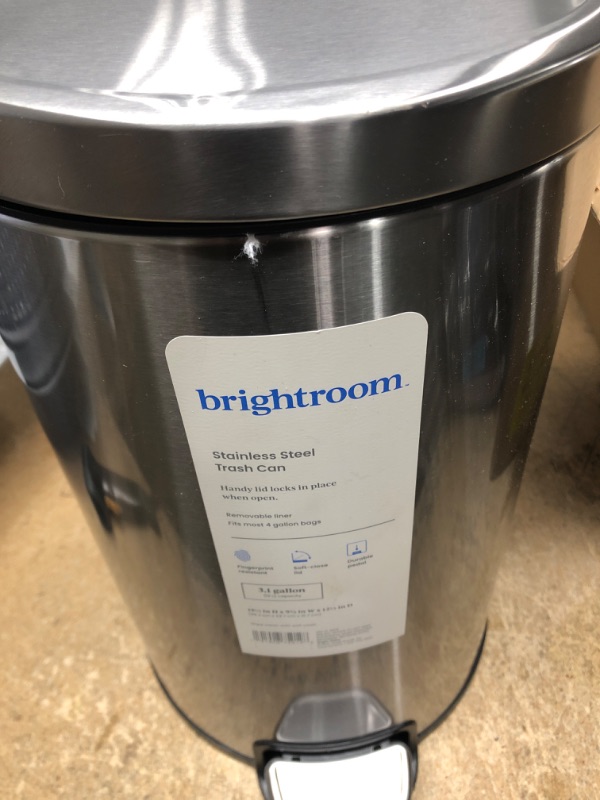 Photo 2 of 12L Round Step Trash Can - Brightroom™
