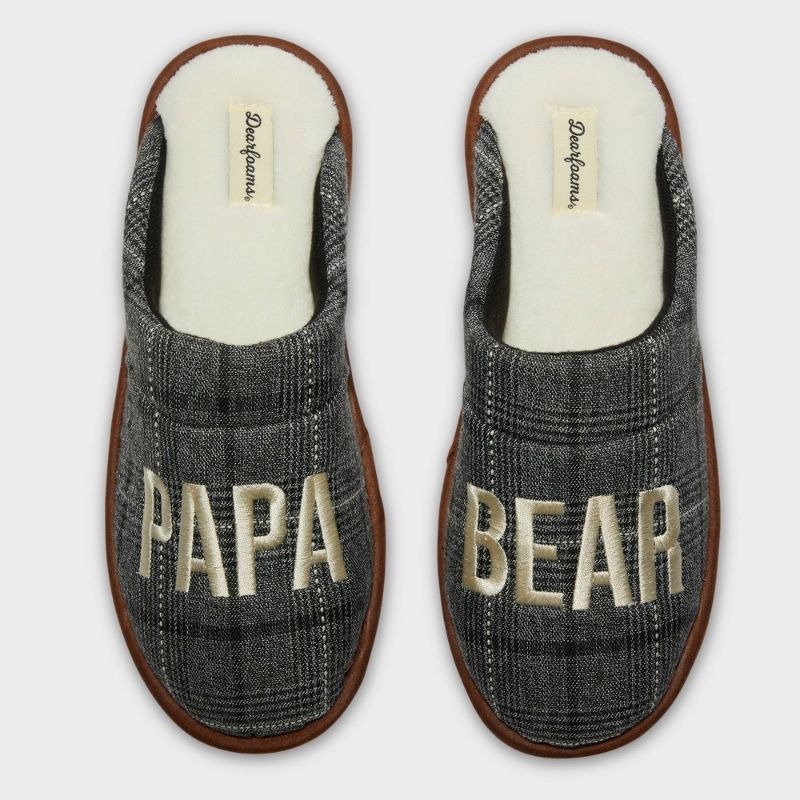 Photo 1 of 3 Pack En's Dluxe by Dearfoas Papa Bear Fathers' Day Slippers -
Size XL, Large, Medium 