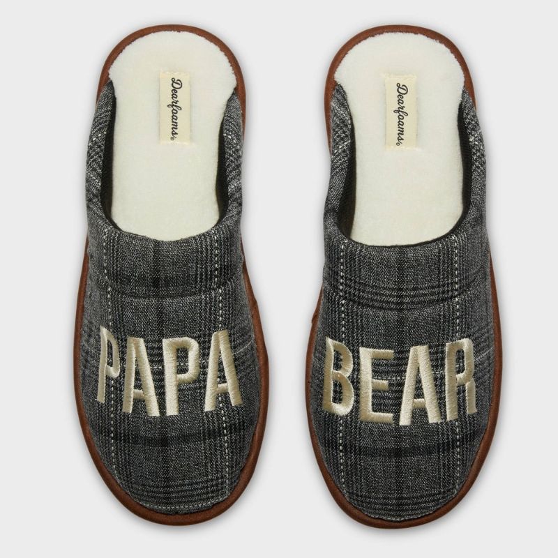 Photo 1 of 3 Pack En's Dluxe by Dearfoas Papa Bear Fathers' Day Slippers -
Size Medium, Small
