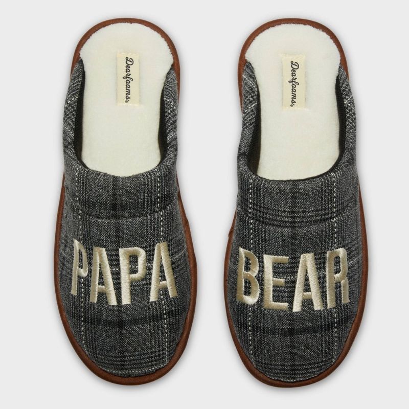 Photo 1 of 3 pack En's Dluxe by Dearfoas Papa Bear Fathers' Day Slippers -
Size Small, Medium, Large