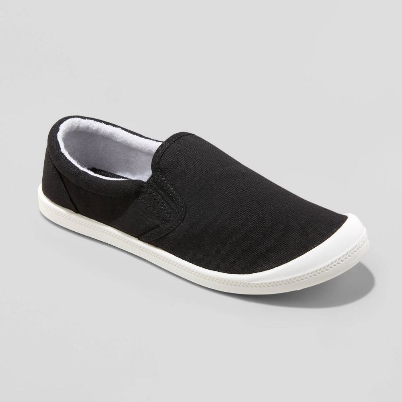 Photo 1 of 3 Pack Women's Mad Love Kasandra Slip-on Canvas Sneakers - black 
Sizes 6 