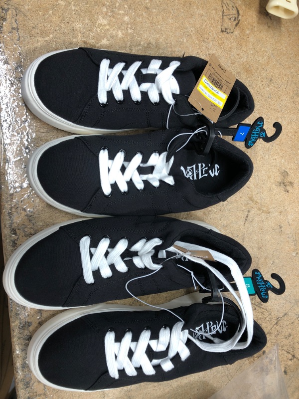 Photo 2 of 2 Pack Women's Mad Love Sia Sneakers - black 
Sizes 7, 8 
 