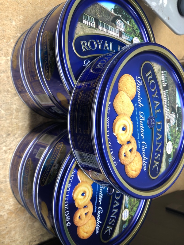 Photo 1 of 7 Pack Royal Dansk Cookies, Danish Butter - 12 oz tin