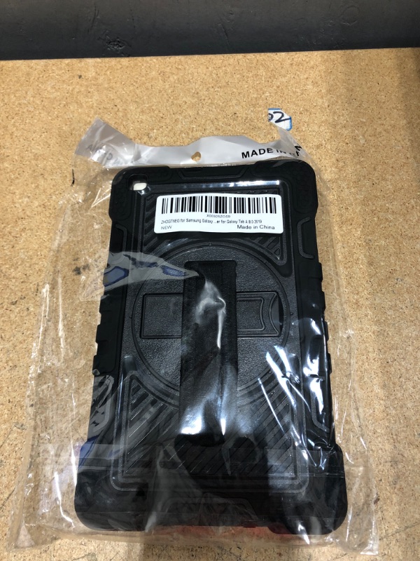 Photo 1 of ZHOGTNEG for Samsung Galaxy TAB A 8.0 SM-T290 T295 Case with 360 Rotating Kickstand Hand/Shoulder Strap Rugged Protective Full Body Heavy Duty Shockproof Tablet Cover for Galaxy Tab A 8.0 2019
