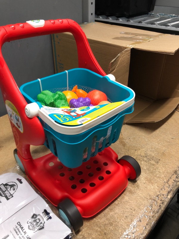 Photo 2 of B. Play - Shopping Cart & Play Food - Shop & Glow Toy Cart

