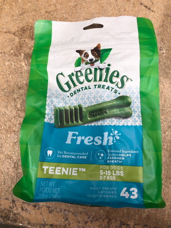 Photo 2 of best by 03/10/2025***Greenies Fresh Teenie Dental Dog Treats