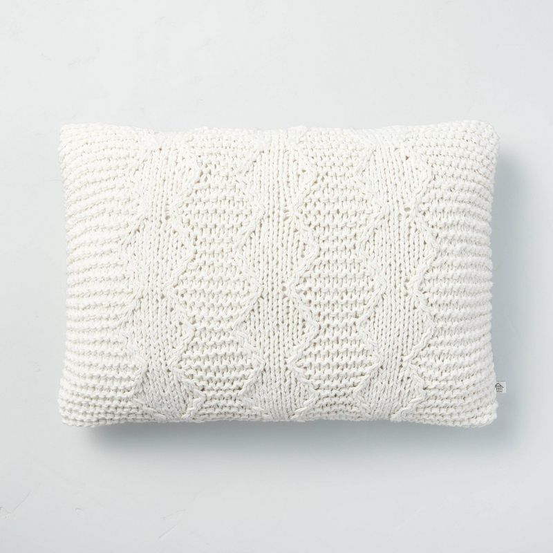 Photo 1 of 14" X 20" Chunky Knit Throw Pillow - Hearth & Hand™ with Magnolia
