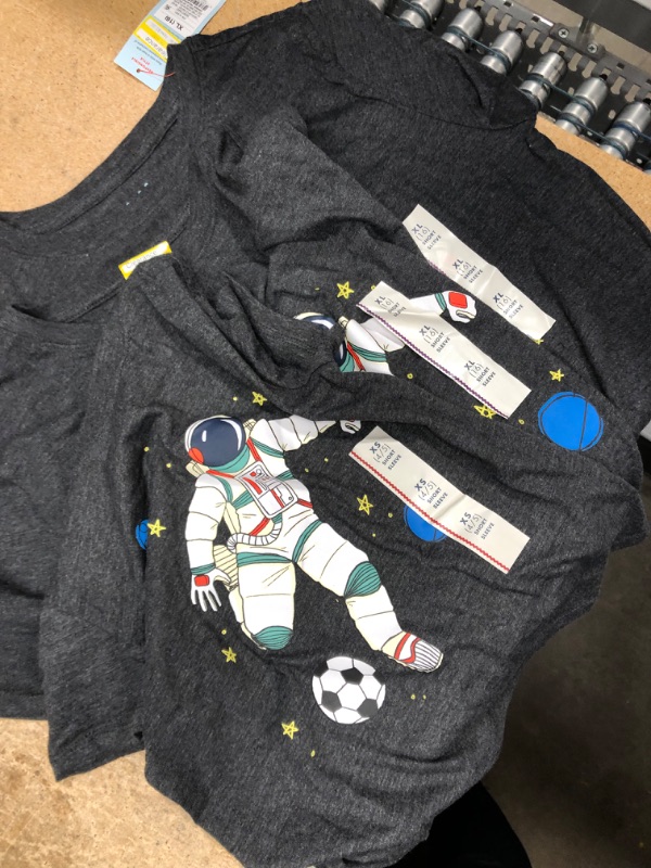 Photo 2 of 3 PACK** 1 (Xs), 2 (XL) Short Sleeve Astronaut Soccer Graphic T-Shirt - Cat & Jack™ Black