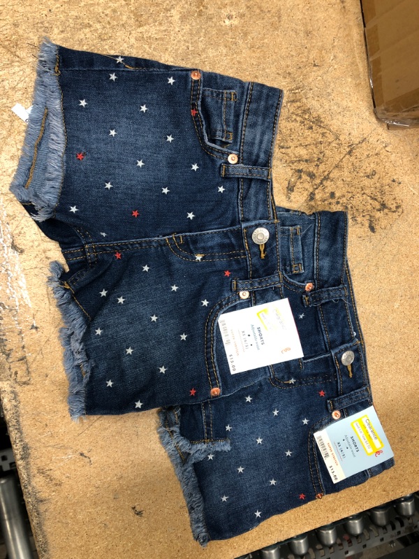 Photo 2 of 2 PACK** (Xs) Girls' Star Jean Shorts - Cat & Jack™ Dark Wash