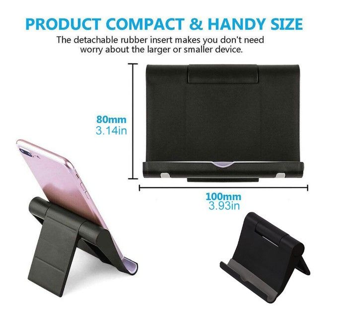 Photo 1 of **4 PACK** Folding Phone Mount Stand (Black) 