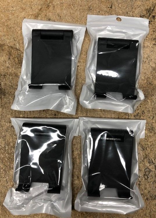 Photo 1 of **4 PACK** Folding Phone Mount Stand (Black) 
