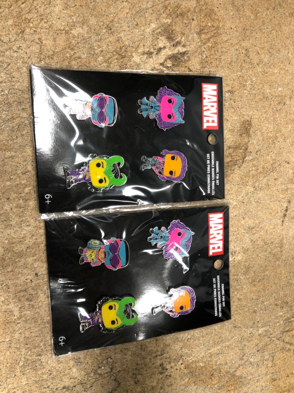 Photo 2 of 2 pack Funko POP! Marvel: 4pk Enamel Pin Set