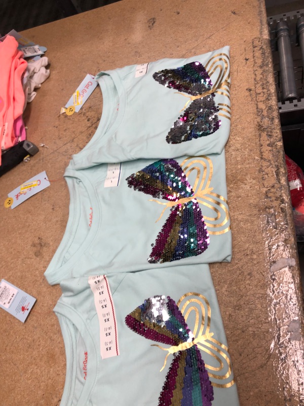 Photo 2 of 3 item bundle 
Girls' Flip Sequin Short Sleeve T-Shirt - Cat & Jack Mint , Green
sizes XS,L,XL