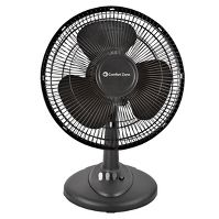 Photo 1 of Comfort Zone 12" Oscillating Table Fan Black

