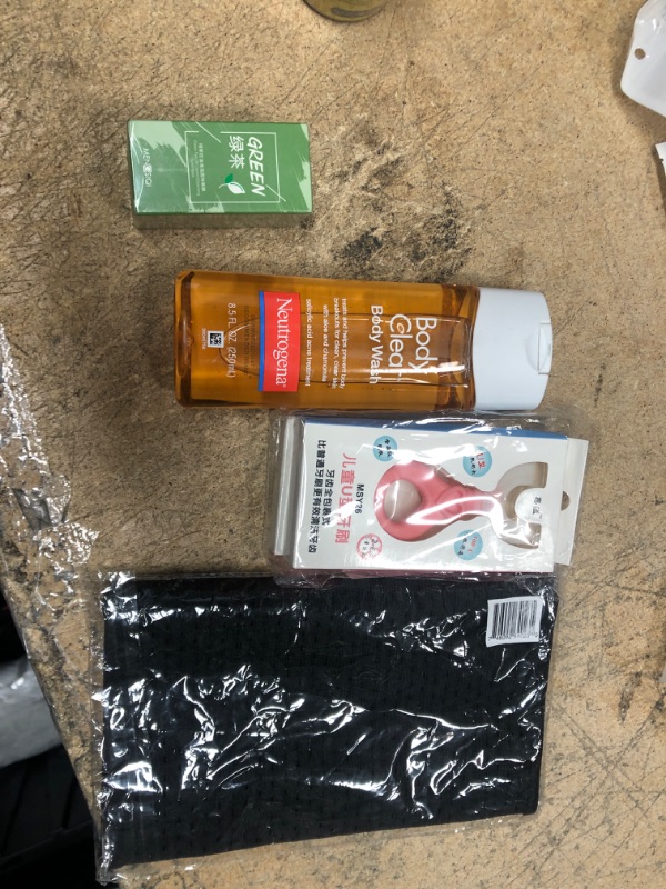 Photo 2 of **HEALTH AND WELLNESS  ITEMS:
WAIST TRAINER, BODY WASH, BABY TOOTH BRUSH , AND FACE MASK 