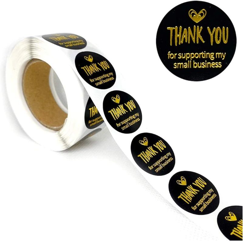 Photo 1 of 1 Inch Thank You for Supporting My Small Business Stickers / 500 Labels Per Roll Envelopes or Packaging Bags/ Boxes Stickers, Gifts for Sealing and Decoration Perfect for Small Business Owners
3 X ROLLS