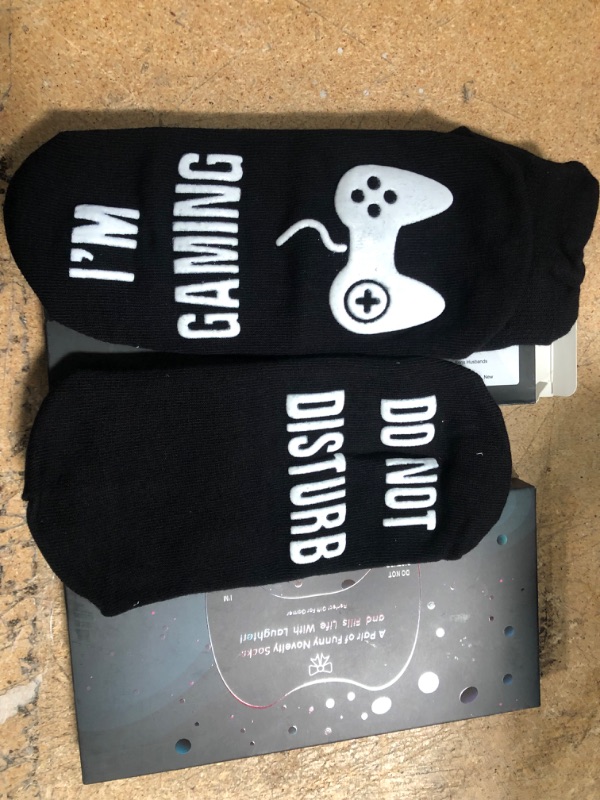 Photo 2 of 2 pack Do Not Disturb I'm Gaming Socks