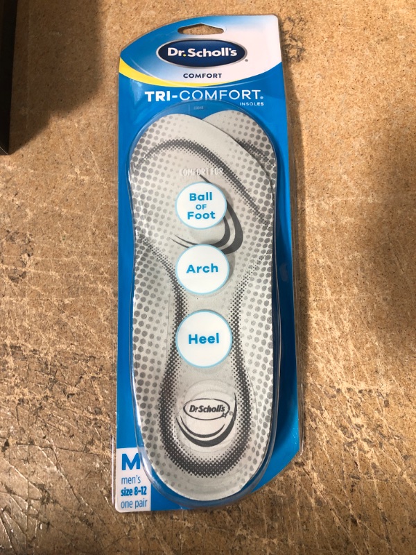 Photo 2 of Dr. Scholl's Insoles, Tri-Comfort, Men's Size 8-12