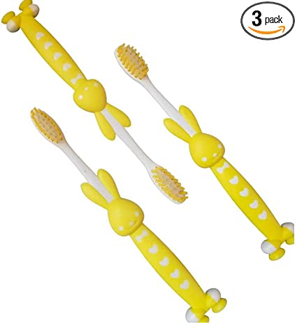 Photo 1 of 2- Kids Toothbrush Suction Cup with Covers, Toddler Toothbrush Soft Bristles, Child Toothbrush Suction Cups for Easy Access, Toddler Toothbrushes Handles Perfect for Tiny Hands of Boys and Girls (3Pack)