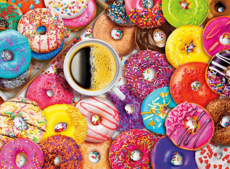 Photo 1 of Buffalo Games - Aimee Stewart - Coffee and Donuts - 1000 Piece Jigsaw Puzzle Multi, 26.75"L X 19.75"W
