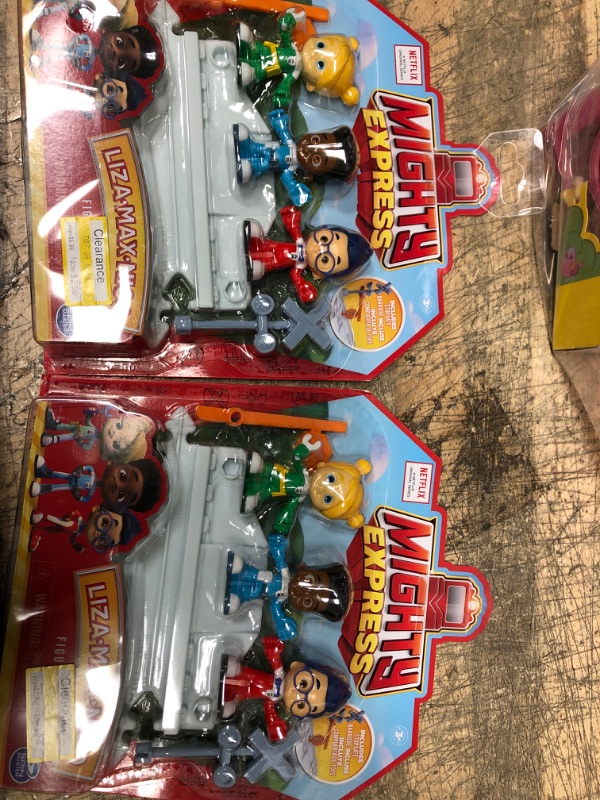 Photo 1 of  Pack of 2-Mighty Express Mini Figures 3pk with Train Track Piece