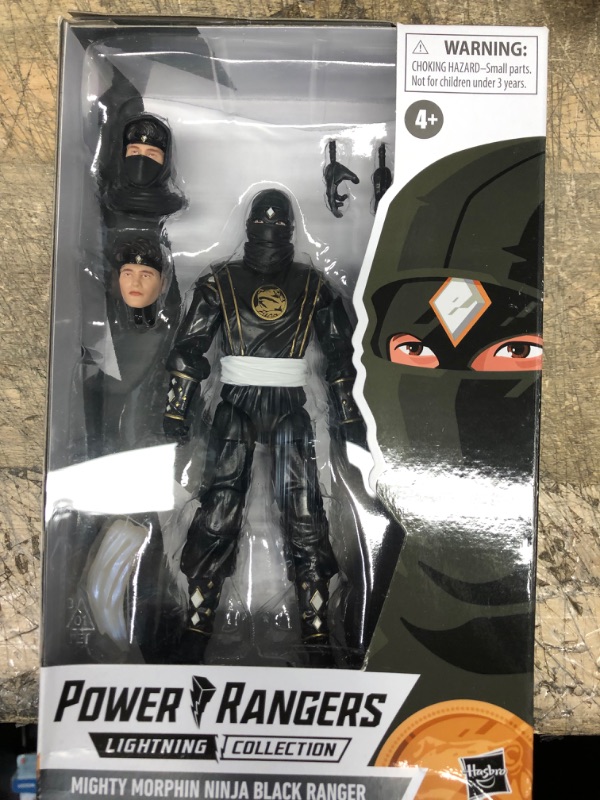 Photo 2 of  Hasbro Power Rangers Lightning Collection Monsters Mighty Morphin Ninja Black Ranger Action Figure