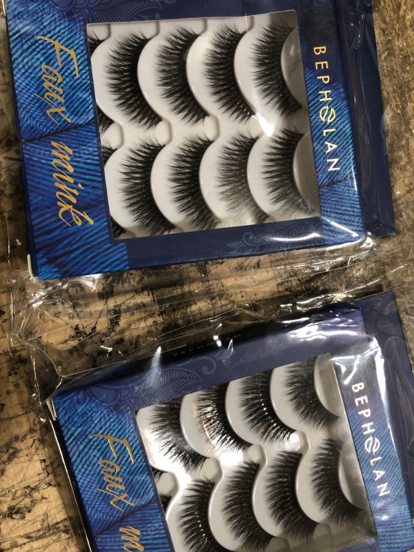 Photo 1 of bundle of ( 2 items) BEPHOLAN 5 Pairs Faux Mink False Eyelashes (DV03)
