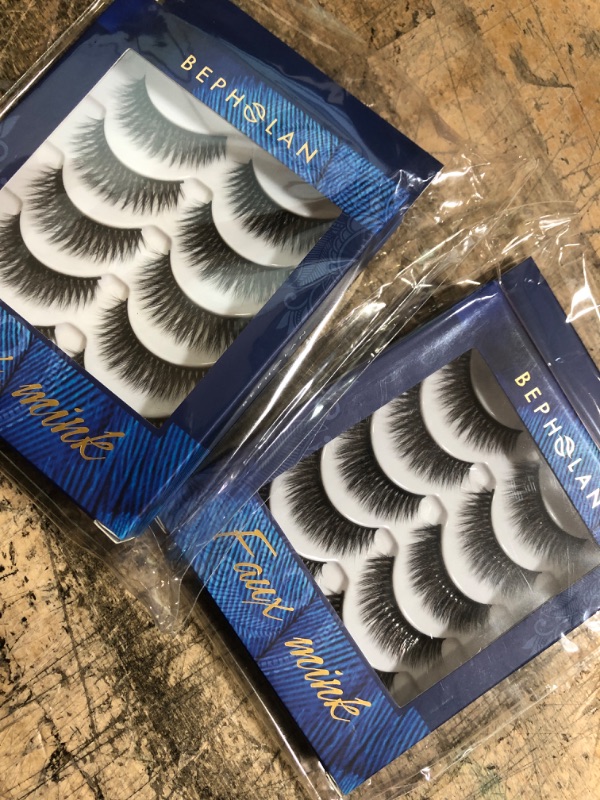 Photo 2 of bundle of ( 2 items) BEPHOLAN 5 Pairs Faux Mink False Eyelashes (DV03)
