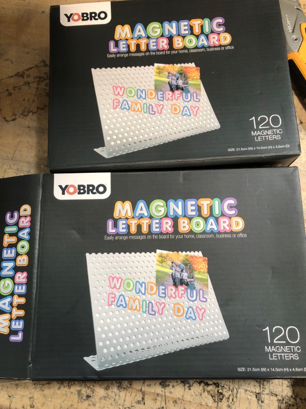 Photo 1 of BUNDLE OF ( ITEMS) YARBRO MAGNETIC LETTER BOARD