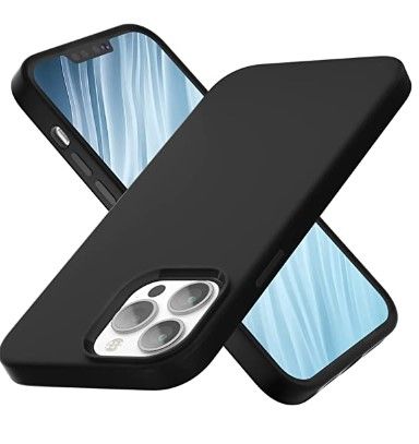 Photo 1 of Bundle of 2 
ANEMAT Designed for iPhone 13 Pro Max Case, Silicone Slim Shockproof Phone Case Cover with iPhone 13 Pro Max 6.7 inch, Black