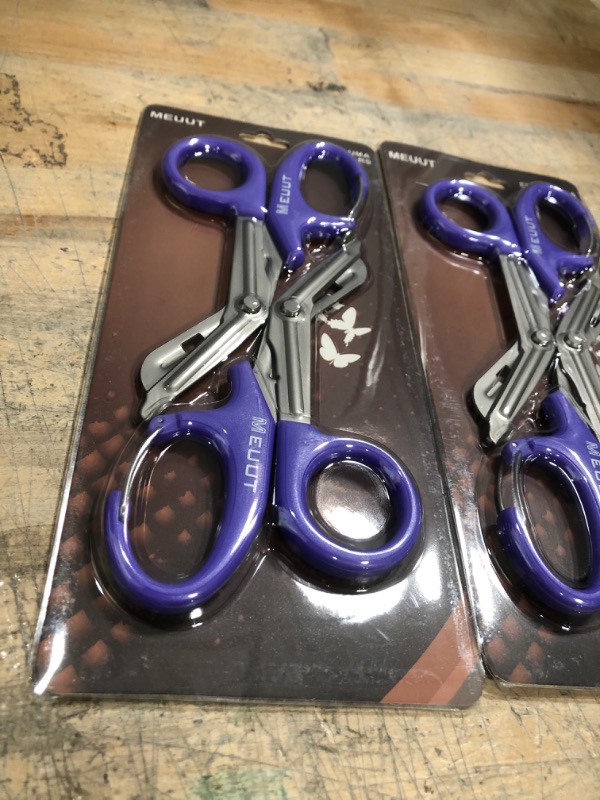 Photo 2 of Bundle of 2 
Purple MEUUT EMT Trauma Shears 2pack 