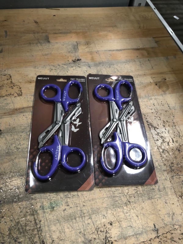 Photo 1 of Bundle of 2 
Purple MEUUT EMT Trauma Shears 2pack 