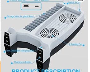 Photo 1 of PS5 Vertical Stand Cooling Fan for PS5 Console and PlayStation 5 Digital Edition