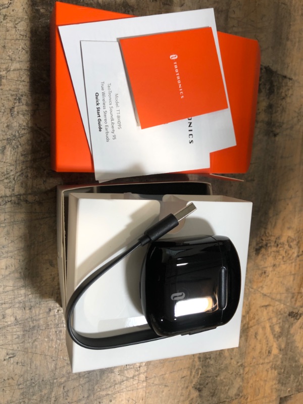 Photo 2 of Taotronics SoundLiberty 95 True Wireless Earbuds with Dual cVc 8.0 Noise-Cancelling Technology Black 