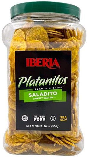 Photo 1 of (X2) Iberia Saladito Lightly Salted Plantain Chips , 20 Oz.
EX: 01/2023