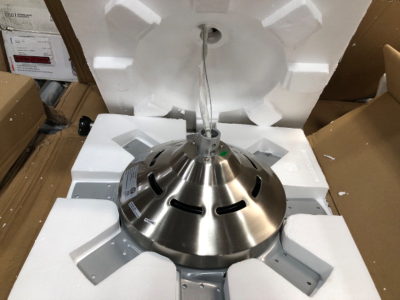 Photo 3 of ***INCOMPLETE***Westinghouse 7224900 100 in. Brushed Nickel DC Motor Indoor Ceiling Fan with Aluminum Blades
