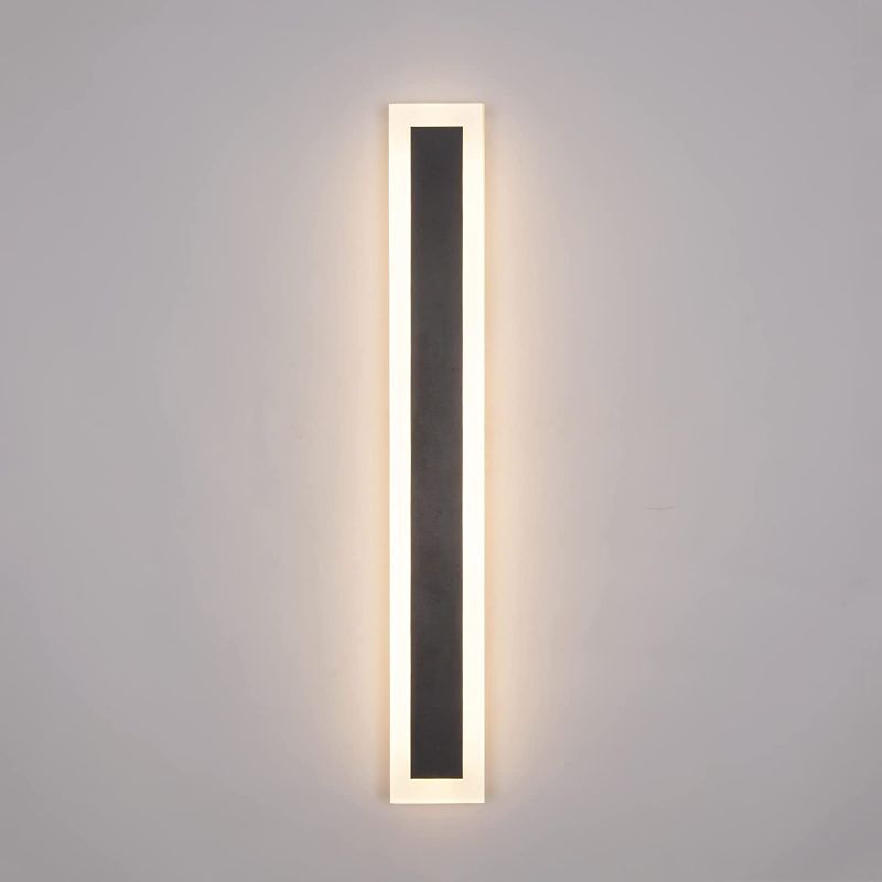 Photo 1 of **unable to test**
YAOWSZM 12W Outdoor Modern Wall Light LED Wall Sconce Fixture Rectangular