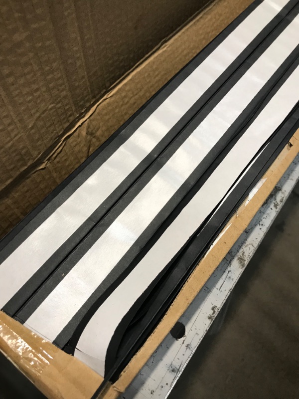Photo 1 of **CUT THROUGH 1 SHADE**
Original Blackout Pleated Paper Shade Black, 6 Pack
