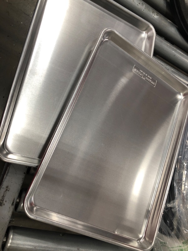 Photo 3 of *SMALL SCRATCH TO ONE* *SET OF 2** Nordic Ware Aluminum High Sided Half Sheet Pan 13” x 18”
