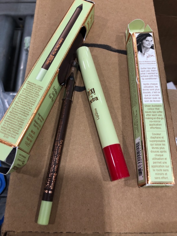 Photo 3 of **SET OF 3 REVIEW PHOTOS** PIXI Endless Silky Eye Pen 1.2g (Various Shades) - Black Cocoa AND PIXI LipGlow 1.5g (Various Shades) - Ruby AND 
PIXI Retinol Tonic 100ml

