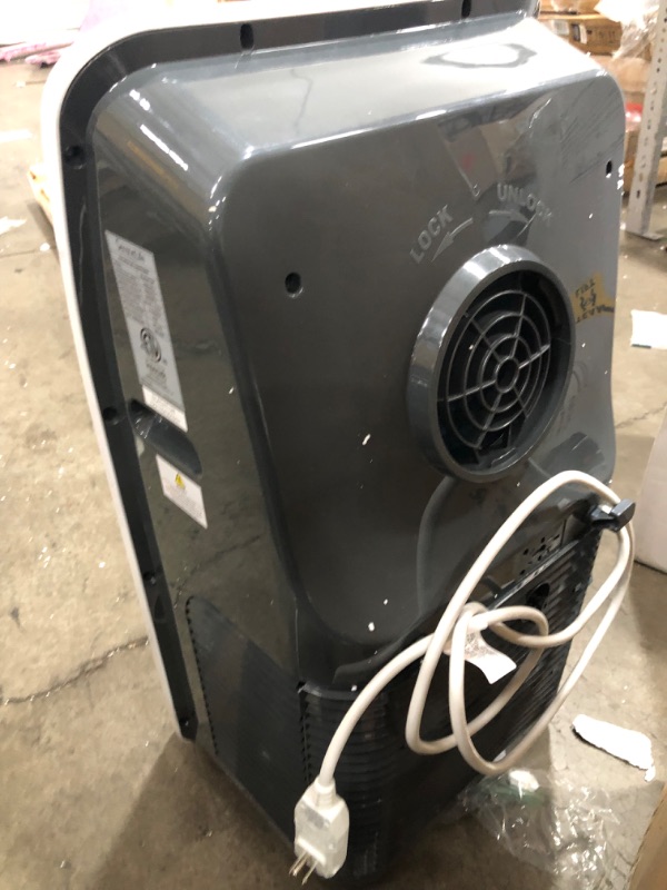 Photo 1 of SereneLife SLACHT128 Portable Air Conditioner Compact Home AC Cooling Unit with Built-in Dehumidifier & Fan Modes, Quiet Operation, Includes Window Mount Kit, 12,000 BTU + HEAT, White
- Missing/loose hardware