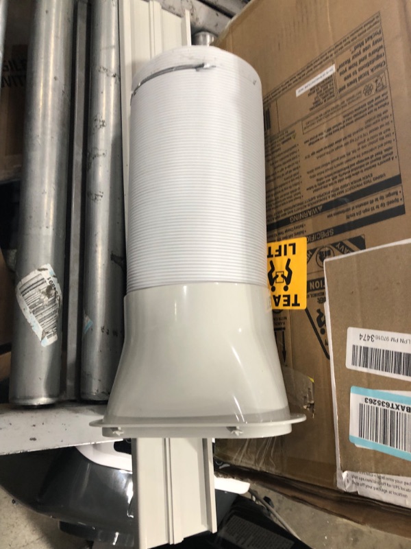 Photo 1 of SereneLife SLACHT128 Portable Air Conditioner Compact Home AC Cooling Unit with Built-in Dehumidifier & Fan Modes, Quiet Operation, Includes Window Mount Kit, 12,000 BTU + HEAT, White
- Missing/loose hardware