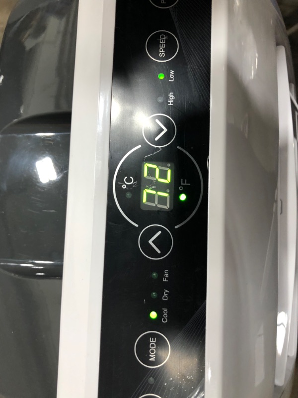 Photo 1 of SereneLife SLACHT128 Portable Air Conditioner Compact Home AC Cooling Unit with Built-in Dehumidifier & Fan Modes, Quiet Operation, Includes Window Mount Kit, 12,000 BTU + HEAT, White
- Missing/loose hardware