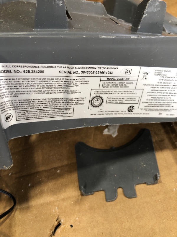 Photo 3 of **HEAVY USE DAMAGED MISSING PARTS** Kenmore 420 Water Softener With Ultra Flow Valve | Reduce Hardness Minerals & Clear Water Iron | Whole Home Water Softener | Easy To Install | Reduce Hard Water In Your Home , Black
