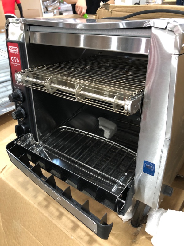 Photo 1 of **UNABLE TO TEST** Waring Commercial CTS1000B Conveyer Toaster, 1000+ slices per hour, 208V, 2700W, 6-20 Phase Plug
