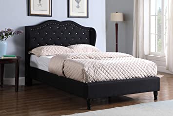 Photo 1 of *Damaged*  *Incomplete set* Box 1 of 2 Home Life 19 Platform Bed, Queen, Black

