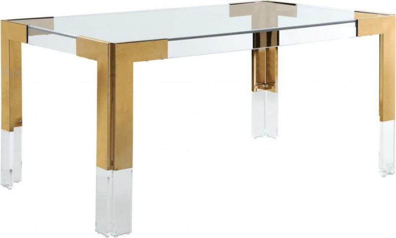 Photo 1 of * MISSING TABLE TOP* Casper Rich Gold Dining Table
