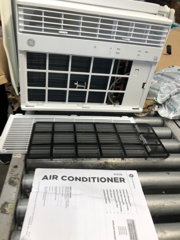 Photo 4 of **TESTED**DAMAGED**MISSING PARTS** GE Window Air Conditioner 8000 BTU, Wi-Fi Enabled, Energy-Efficient Cooling for Medium Rooms, 8K BTU Window AC Unit with Easy Install Kit, Control Using...
