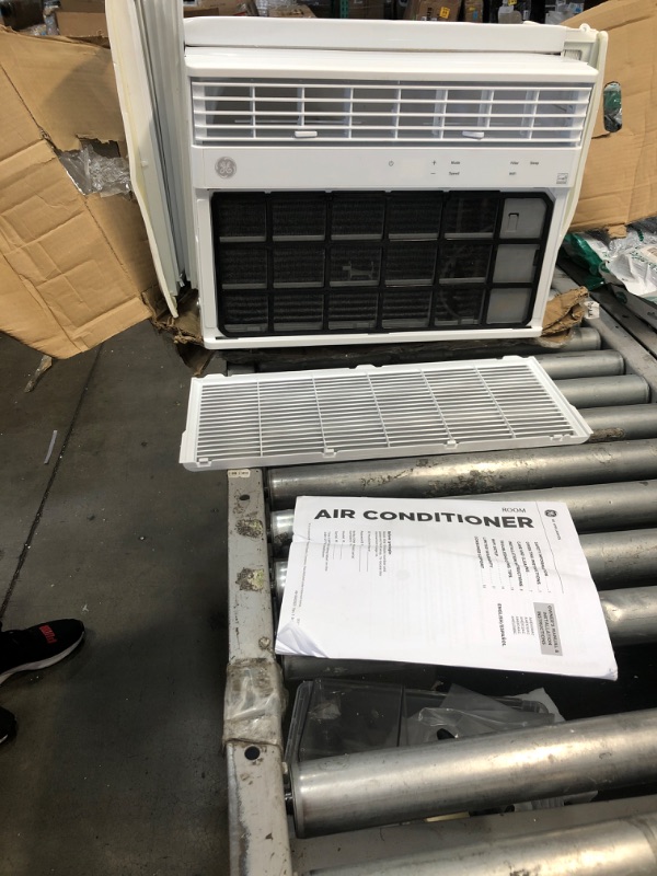 Photo 2 of **TESTED**DAMAGED**MISSING PARTS** GE Window Air Conditioner 8000 BTU, Wi-Fi Enabled, Energy-Efficient Cooling for Medium Rooms, 8K BTU Window AC Unit with Easy Install Kit, Control Using...
