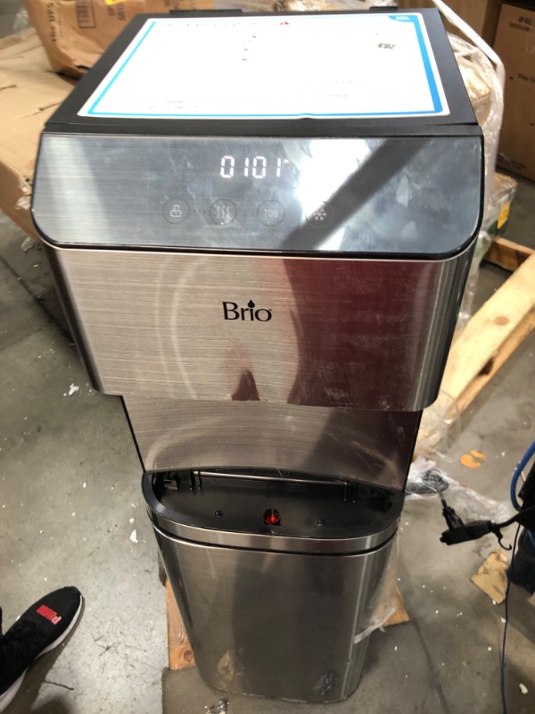 Photo 1 of *TESTED* * FUNCTIONAL* Brio Moderna Reverse Osmosis Bottleless Water Cooler Dispenser - Self-Cleaning, Dispenses Hot and Cold Water, TDS Meter, Child Safety Lock, Digital Display and LED Light
